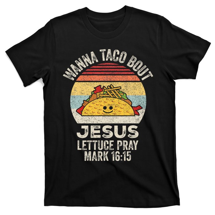 Vintage Retro Wanna Taco Bout Jesus T-Shirt