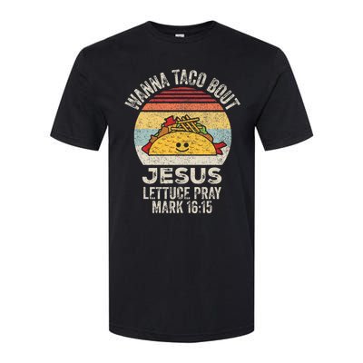 Vintage Retro Wanna Taco Bout Jesus Softstyle CVC T-Shirt