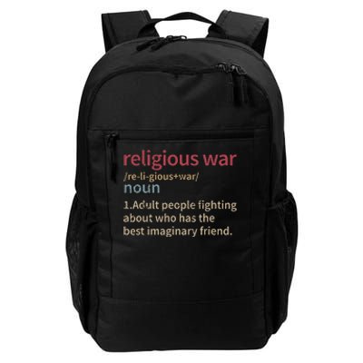 Vintage Religious War Definition Antireligious Activist Gift Daily Commute Backpack