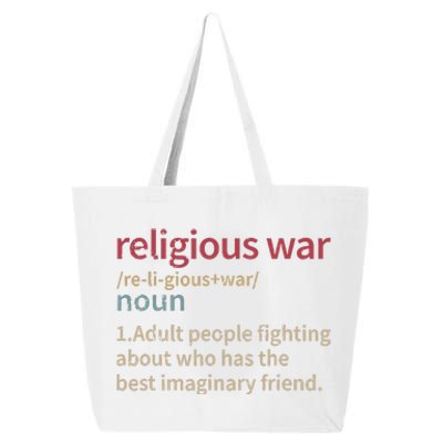 Vintage Religious War Definition Antireligious Activist Gift 25L Jumbo Tote