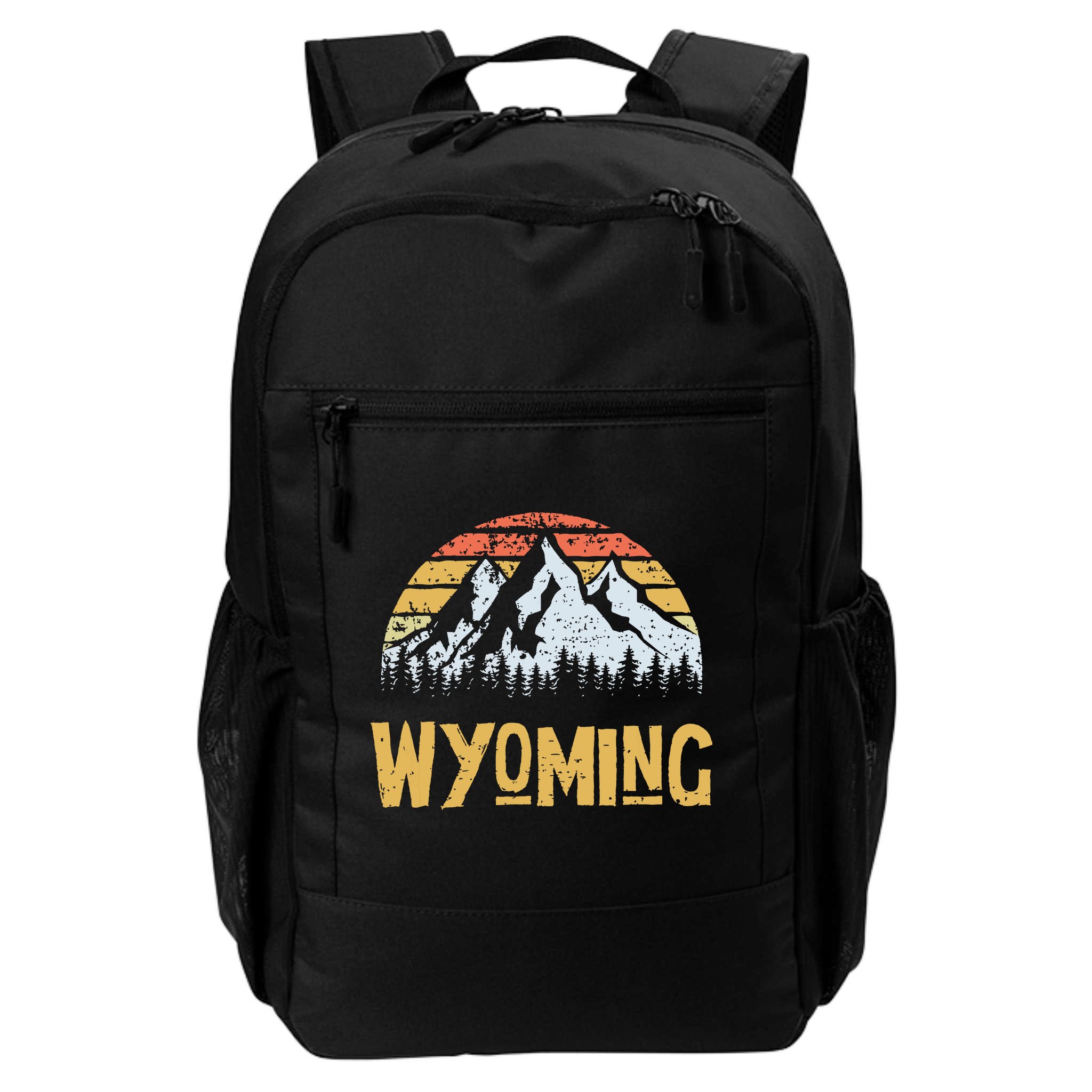 Vintage Retro Wy Wyoming Us Mountain State Backpack