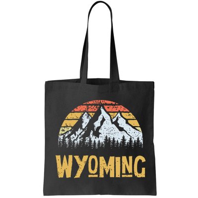 Vintage Retro Wy Wyoming Us Mountain State Bag