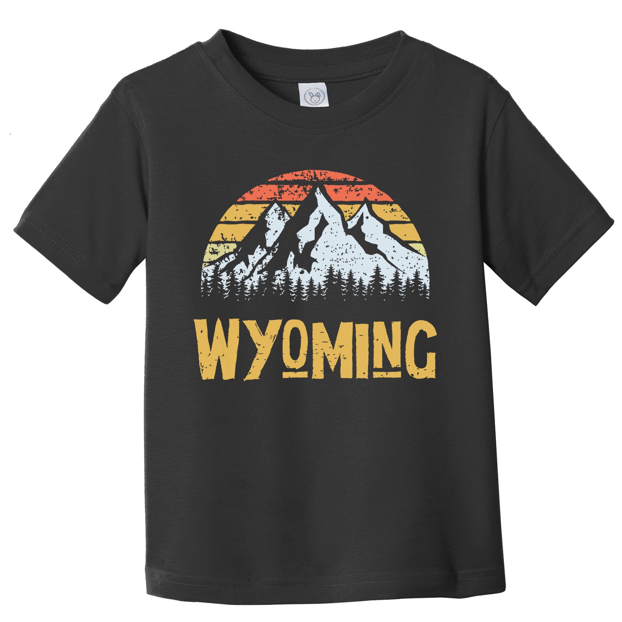 Vintage Retro Wy Wyoming Us Mountain State Toddler T-Shirt