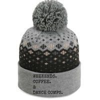 Vintage Retro Weekends Coffee And Dance Comps The Baniff Cuffed Pom Beanie