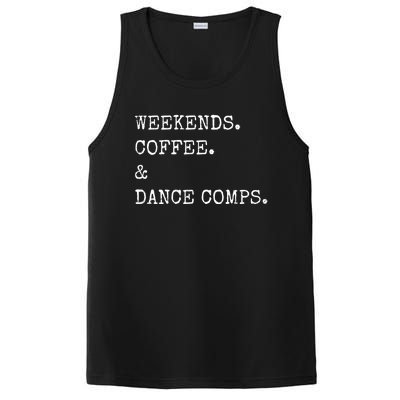 Vintage Retro Weekends Coffee And Dance Comps PosiCharge Competitor Tank