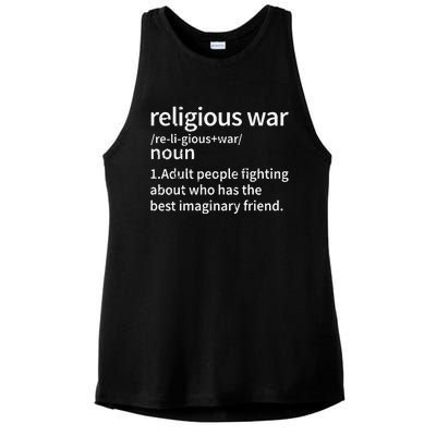 Vintage Religious War Definition Anti.Religious Activist Ladies PosiCharge Tri-Blend Wicking Tank