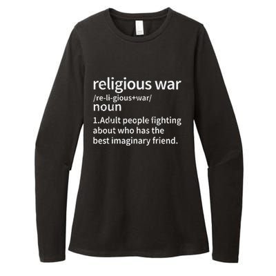 Vintage Religious War Definition Anti.Religious Activist Womens CVC Long Sleeve Shirt