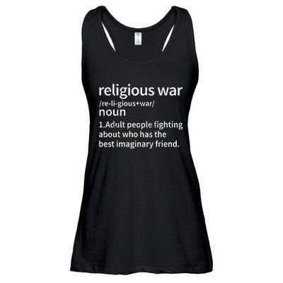 Vintage Religious War Definition Anti.Religious Activist Ladies Essential Flowy Tank