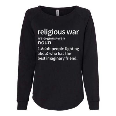 Vintage Religious War Definition Anti.Religious Activist Womens California Wash Sweatshirt