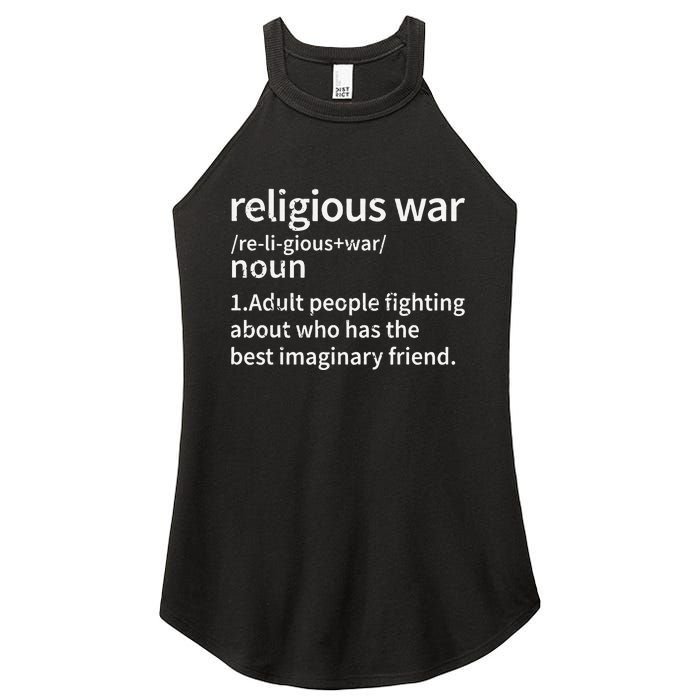 Vintage Religious War Definition Anti.Religious Activist Women's Perfect Tri Rocker Tank