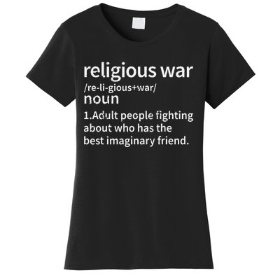 Vintage Religious War Definition Anti.Religious Activist Women's T-Shirt