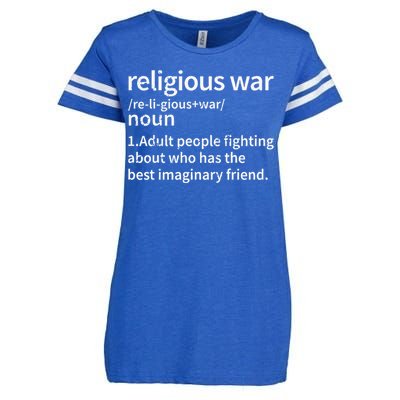 Vintage Religious War Definition Anti.Religious Activist Enza Ladies Jersey Football T-Shirt