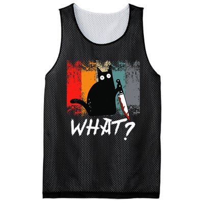 Vintage Retro What Ca For Women Men Funny Cat Lover Mesh Reversible Basketball Jersey Tank