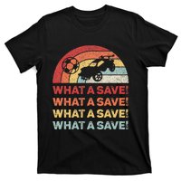 Vintage Retro What A Save Rocket Soccer Car League T-Shirt