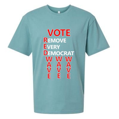 Vote Red Wave Remove Every Democrat Sueded Cloud Jersey T-Shirt