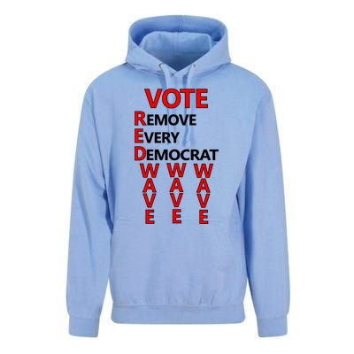 Vote Red Wave Remove Every Democrat Unisex Surf Hoodie