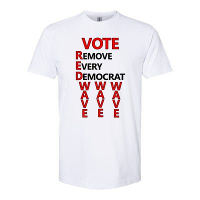 Vote Red Wave Remove Every Democrat Softstyle CVC T-Shirt