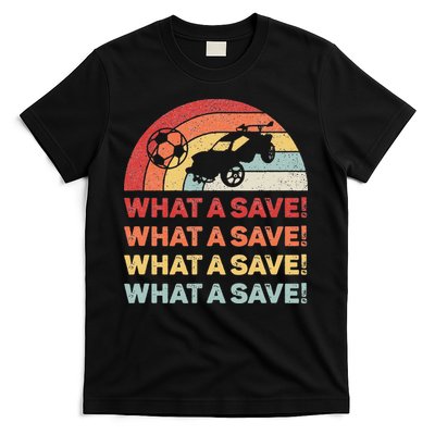 Vintage Retro What A Save Rocket Soccer Car League T-Shirt