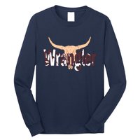 Vintage Rodeo Wrangler Western Cow Skull Print Wrangler Long Sleeve Shirt