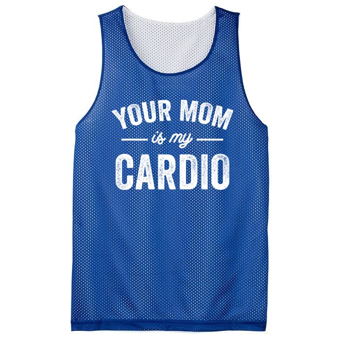 Vintage Retro Your Mom Is My Cardio Funny Gift Mesh Reversible Basketball Jersey Tank