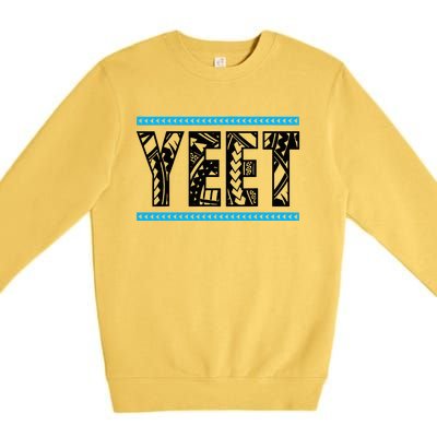 Vintage Retro Yeet Yeet Ww Quotes Design Premium Crewneck Sweatshirt