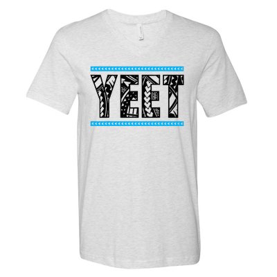 Vintage Retro Yeet Yeet Ww Quotes Design V-Neck T-Shirt