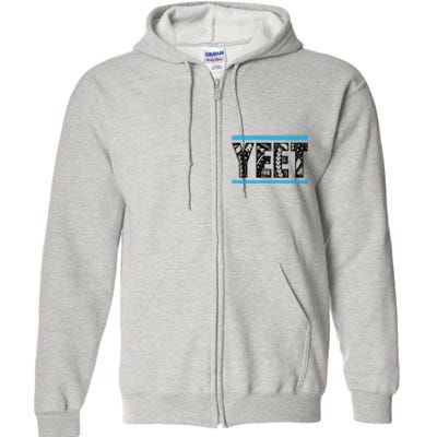 Vintage Retro Yeet Yeet Ww Quotes Design Full Zip Hoodie