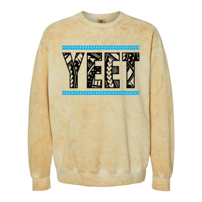 Vintage Retro Yeet Yeet Ww Quotes Design Colorblast Crewneck Sweatshirt