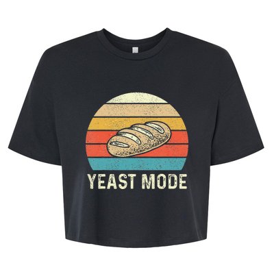 Vintage Retro Yeast Mode Bread Baking Baker Bakery Sourdough Bella+Canvas Jersey Crop Tee