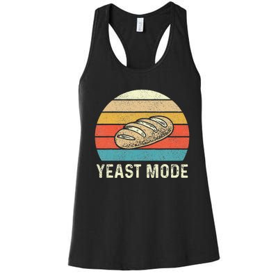 Vintage Retro Yeast Mode Bread Baking Baker Bakery Sourdough Women's Racerback Tank