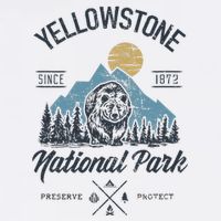 Vintage Retro Yellowstone National Park Hiking Mug