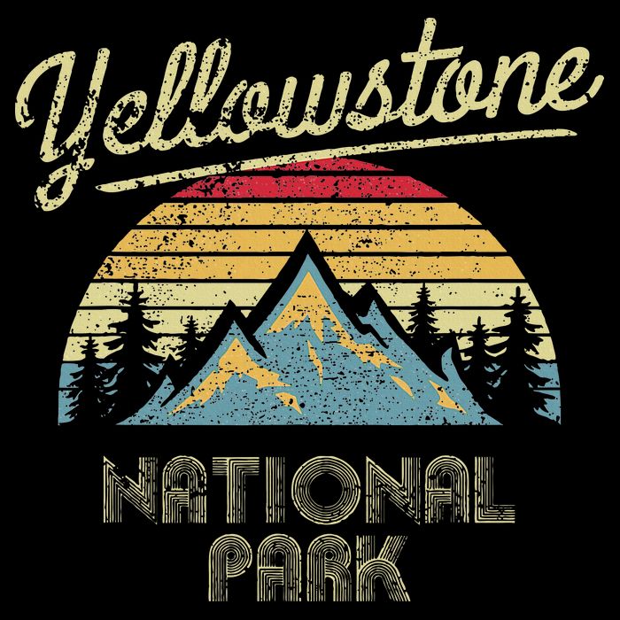 Vintage Retro Yellowstone National Park Toddler T-Shirt