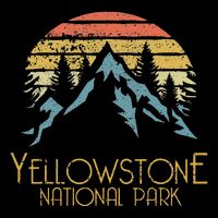 Vintage Retro Yellowstone National Park Wy Backpack