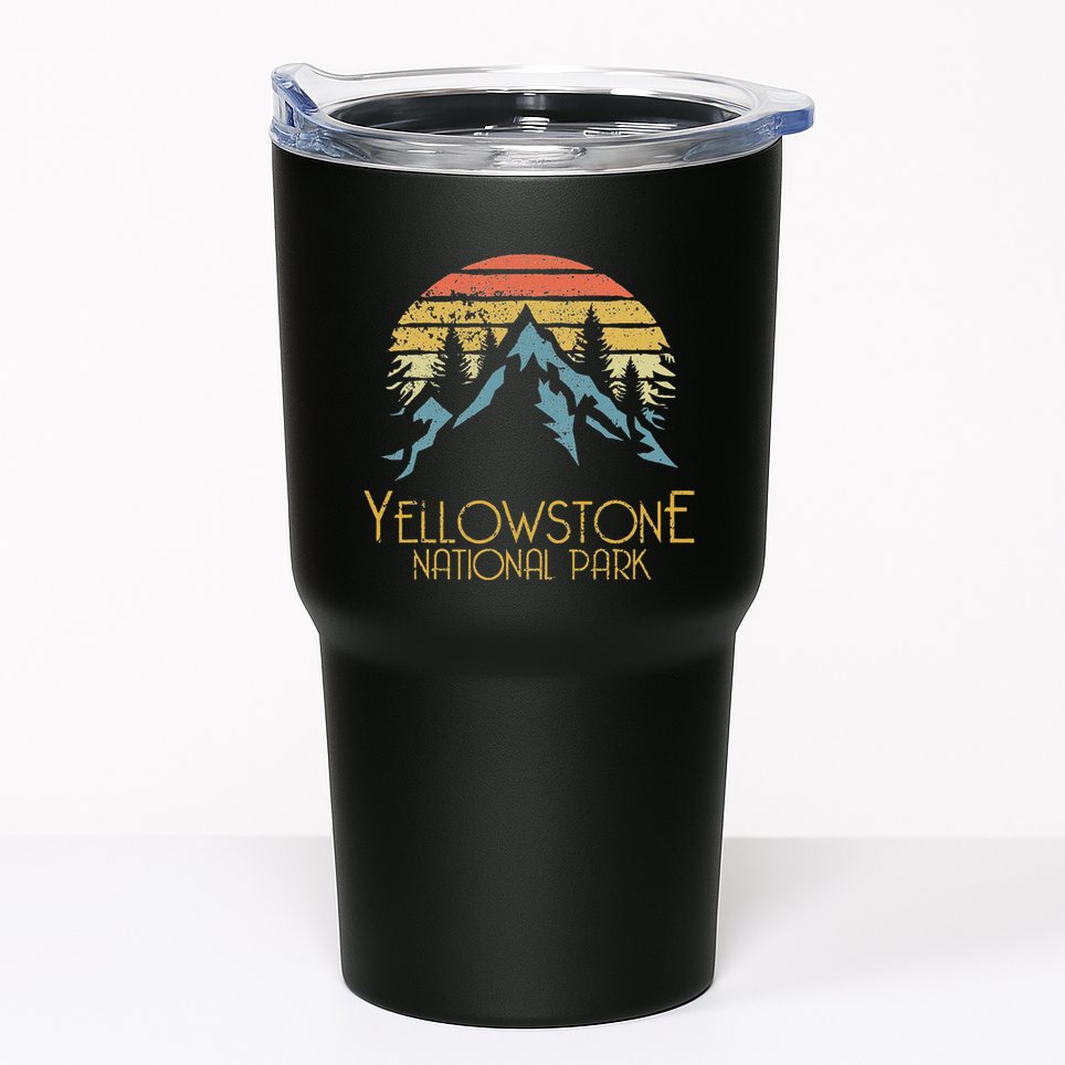 Vintage Retro Yellowstone National Park Wy Tumbler