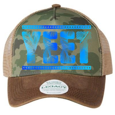 Vintage Retro Yeet Quotes Design Legacy Tie Dye Trucker Hat