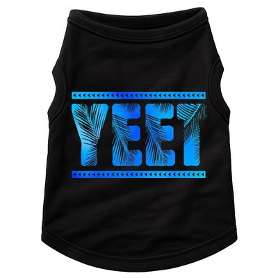 Vintage Retro Yeet Quotes Design Doggie Tank