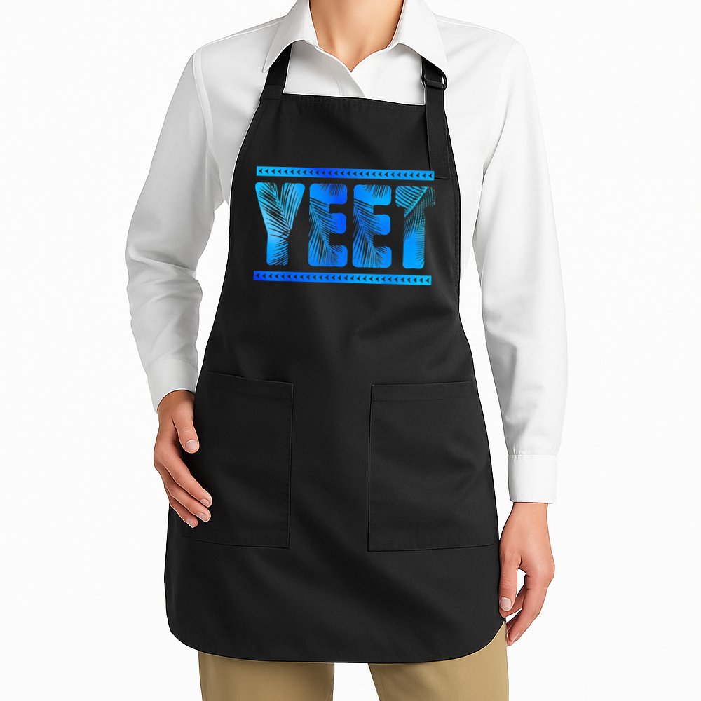 Vintage Retro Yeet Quotes Design Apron
