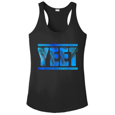 Vintage Retro Yeet Quotes Design Ladies PosiCharge Competitor Racerback Tank