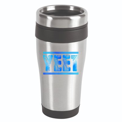 Vintage Retro Yeet Quotes Design 16oz Travel Tumbler