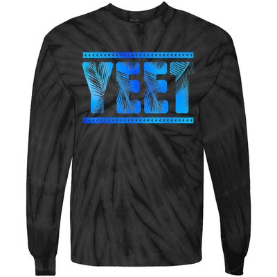 Vintage Retro Yeet S Yeet Ww Quotes Design Tie-Dye Long Sleeve Shirt