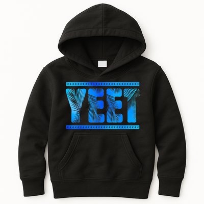 Vintage Retro Yeet Quotes Design Kids Hoodie