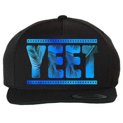 Vintage Retro Yeet Quotes Design Wool Snapback Cap
