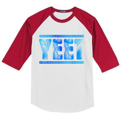 Vintage Retro Yeet S Yeet Ww Quotes Design Kids Colorblock Raglan Jersey