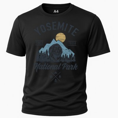 Vintage Retro Yosemite National Park Hiking Gift Performance Shirt