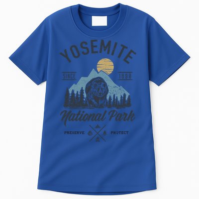 Vintage Retro Yosemite National Park Hiking Gift Tall T-Shirt