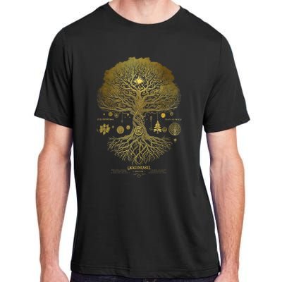 Viking Runes Yggdrasil Tree Of Life Norse Adult ChromaSoft Performance T-Shirt