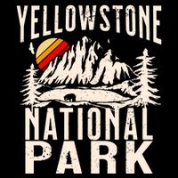 Vintage Retro Yellowstone National Park Backpack