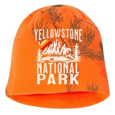 Vintage Retro Yellowstone National Park Kati - Camo Knit Beanie