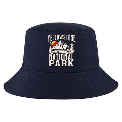 Vintage Retro Yellowstone National Park Cool Comfort Performance Bucket Hat