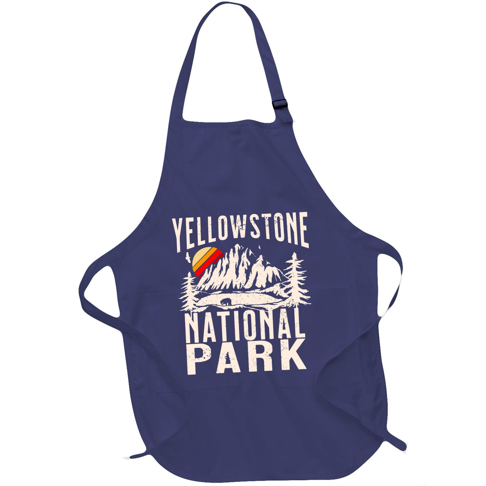 Vintage Retro Yellowstone National Park Apron